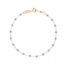 Gigi Clozeau - Bracelet aqua Classique Gigi, or rose, 15 cm