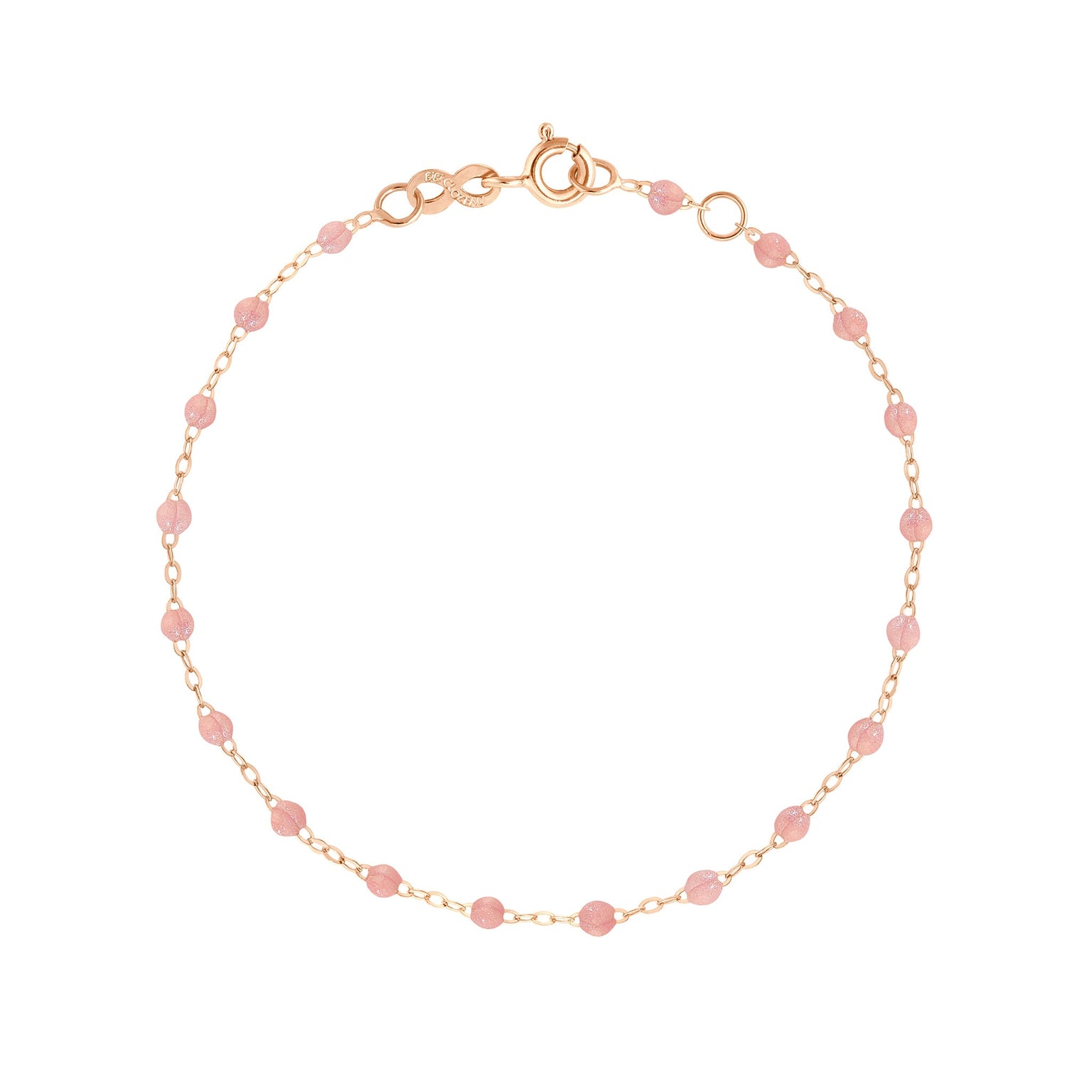 Gigi Clozeau - Bracelet blush Classique Gigi, or rose, 17 cm