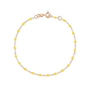 Gigi Clozeau - Bracelet citron Classique Gigi, or rose, 15 cm