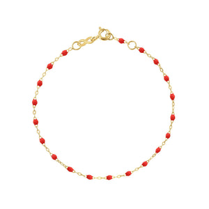 Gigi Clozeau - Bracelet coquelicot Classique Gigi, or jaune, 15 cm