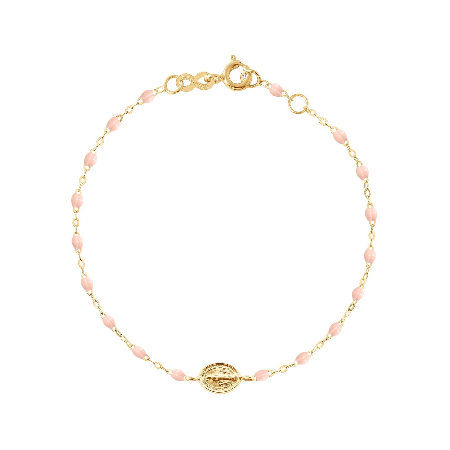 Gigi Clozeau - Bracelet enfant rose bébé Madone or jaune, 15 cm