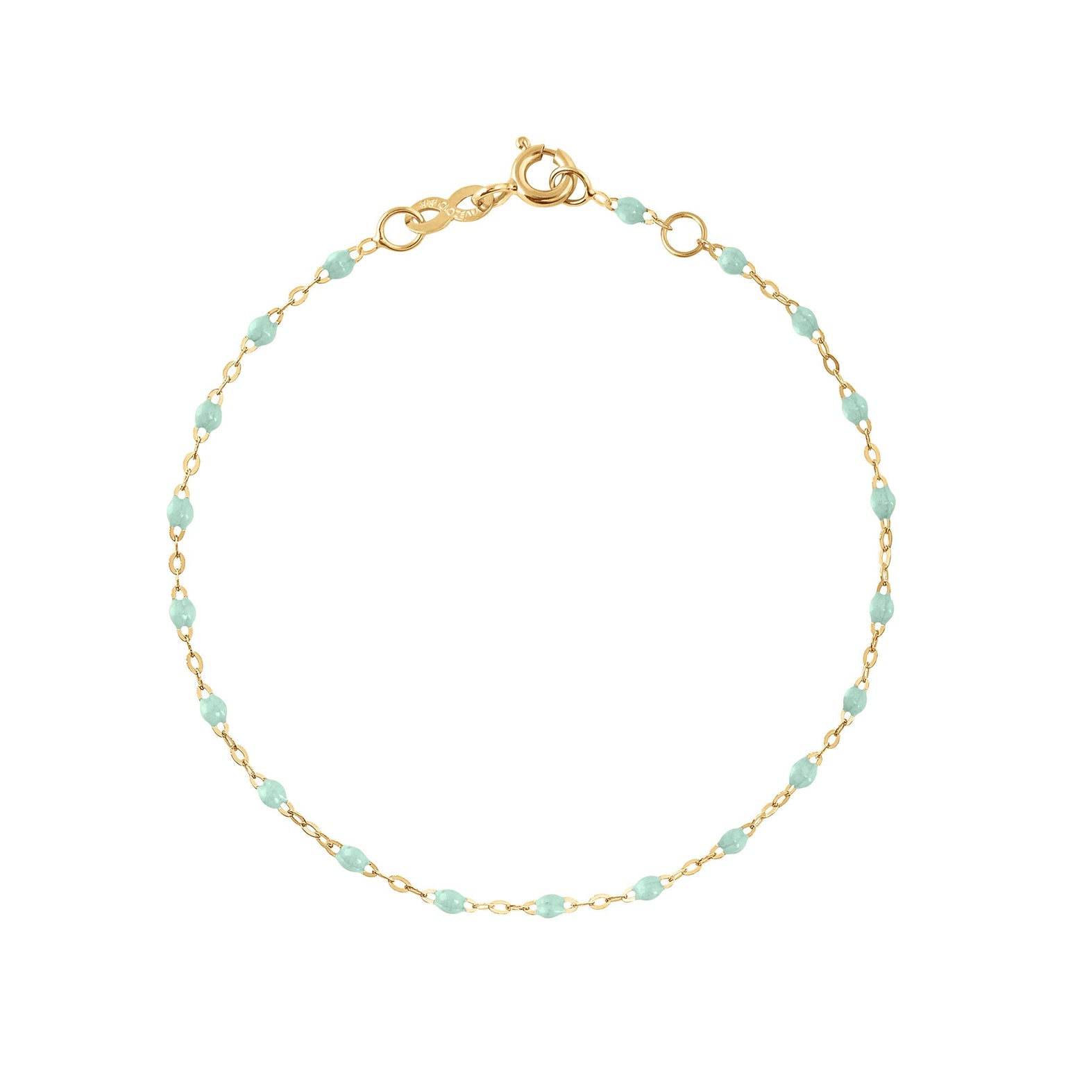 Gigi Clozeau - Bracelet jade Classique Gigi, or jaune, 17 cm