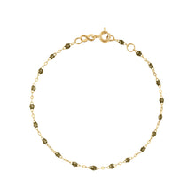 Gigi Clozeau - Bracelet kaki Classique Gigi, or jaune, 19 cm