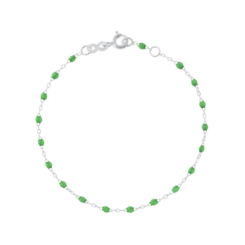 Gigi Clozeau - Bracelet prairie Classique Gigi, or blanc, 15 cm