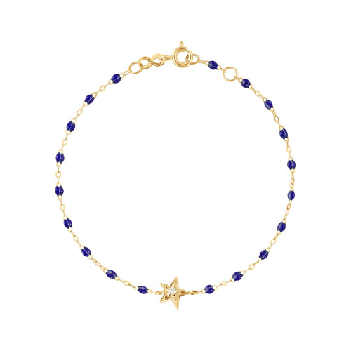 Gigi Clozeau - Bracelet prusse Etoile diamant, or jaune, 17 cm