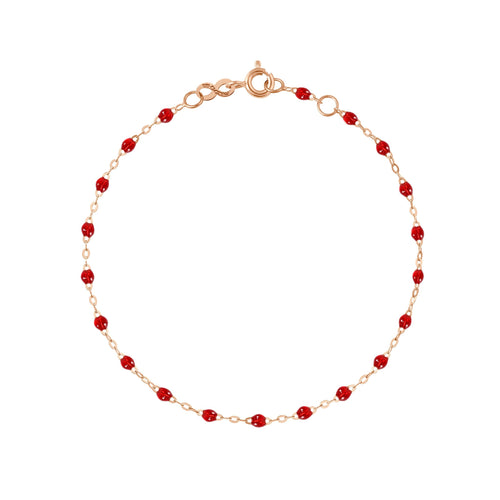 Gigi Clozeau - Bracelet rubis Classique Gigi, or rose, 15 cm