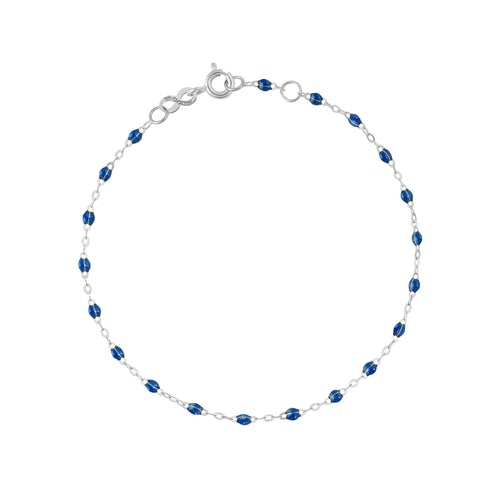 Gigi Clozeau - Bracelet saphir Classique Gigi, or blanc, 15 cm