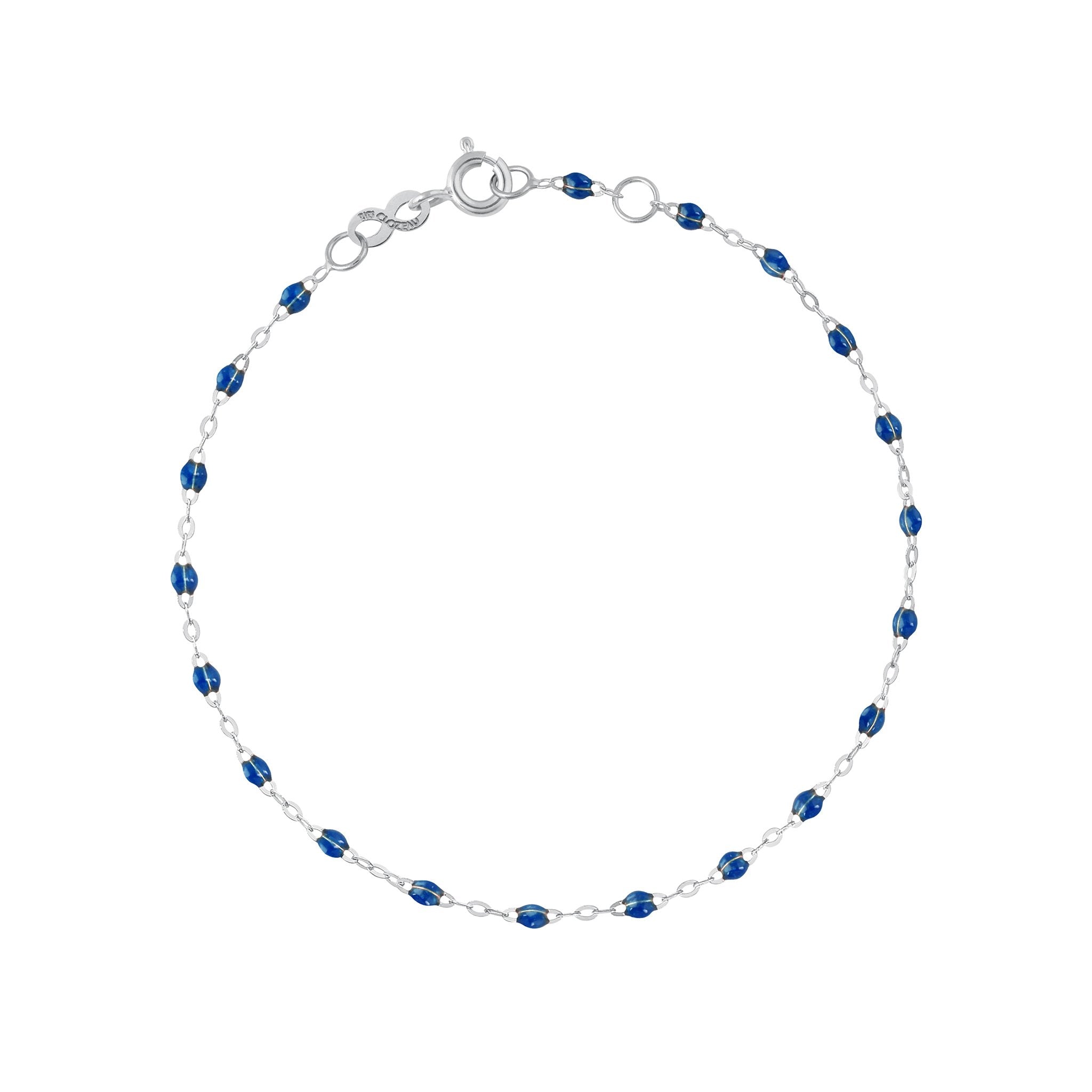 Gigi Clozeau - Bracelet saphir Classique Gigi, or blanc, 17 cm