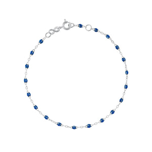 Gigi Clozeau - Bracelet saphir Classique Gigi, or blanc, 17 cm