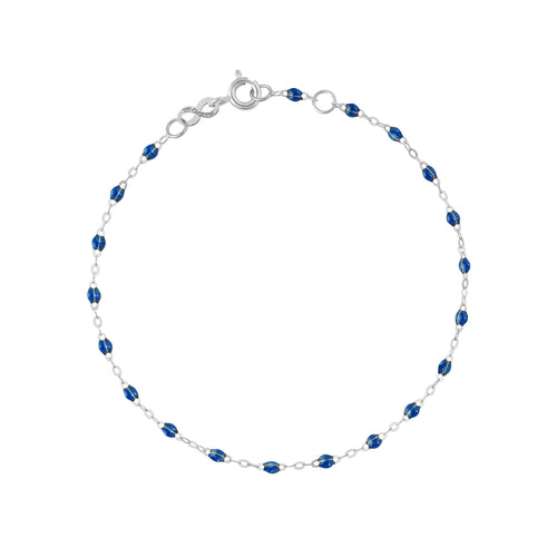 Gigi Clozeau - Bracelet saphir Classique Gigi, or blanc, 19 cm