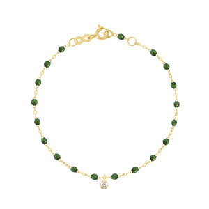 Gigi Clozeau - Bracelet scarabée Gigi Suprême, or jaune, 1 diamant, 17 cm