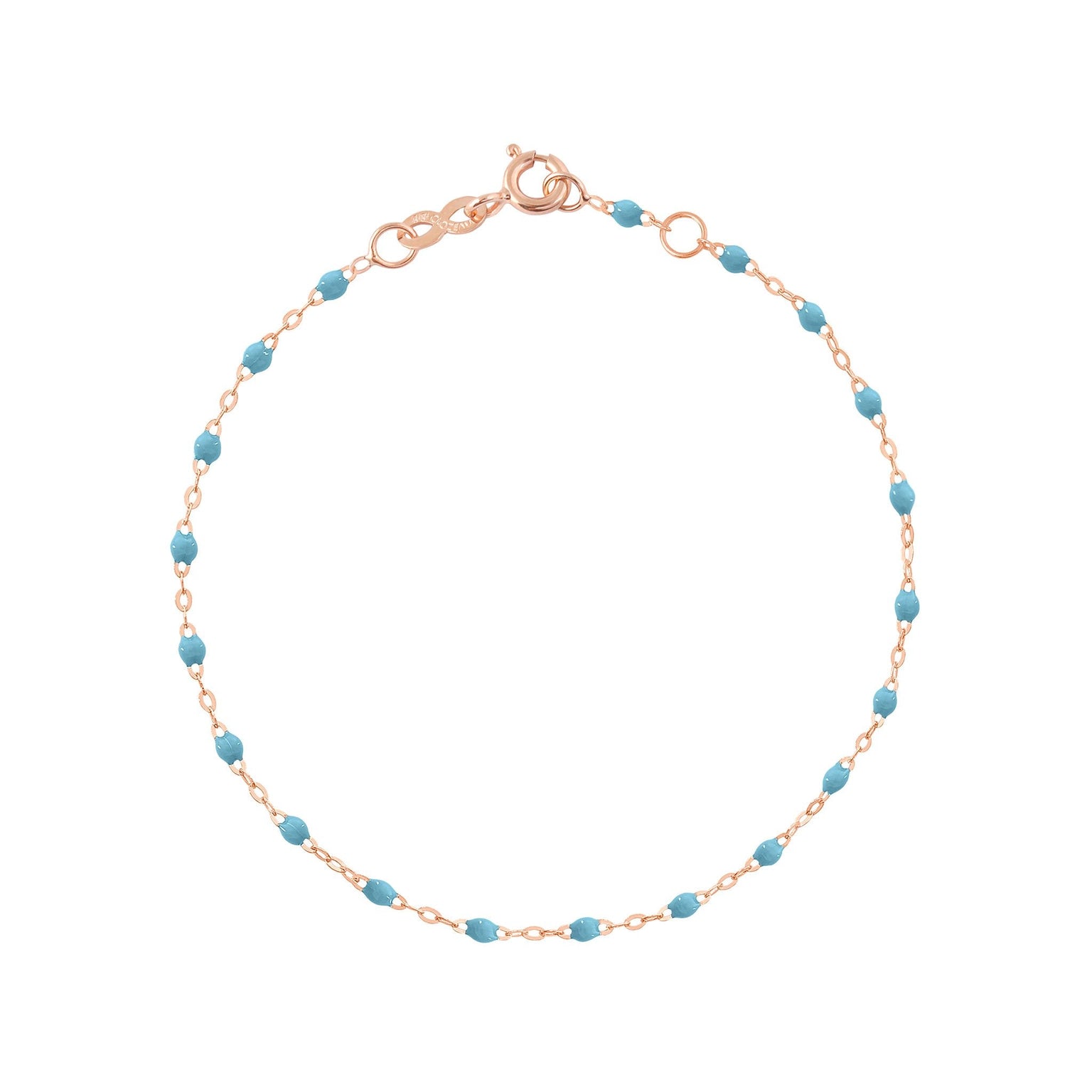 Gigi Clozeau - Bracelet turquoise Classique Gigi, or rose, 19 cm