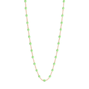 Gigi Clozeau - Collier anis Classique Gigi, or rose, 50 cm
