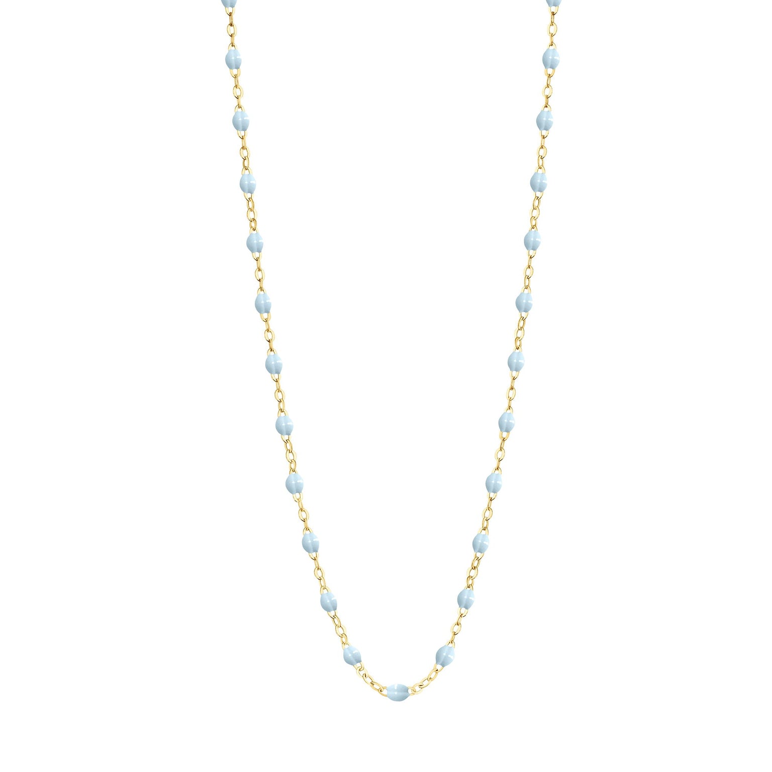 Gigi Clozeau - Collier bleu layette Classique Gigi, or jaune, 50 cm