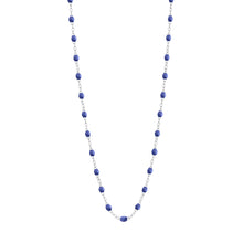 Gigi Clozeau - Collier bleuet Classique Gigi, or blanc, 42 cm