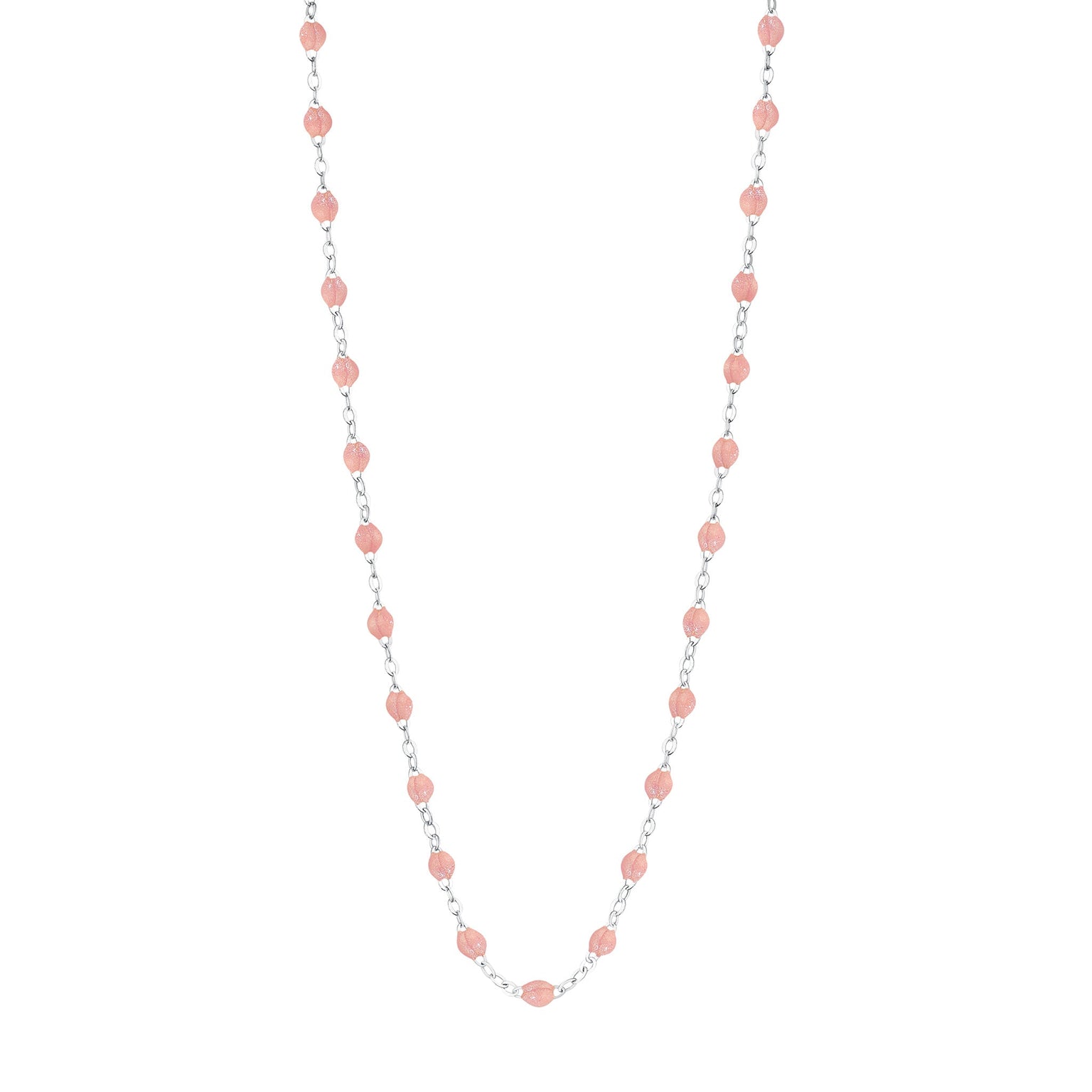 Gigi Clozeau - Collier blush Classique Gigi, or blanc, 42 cm