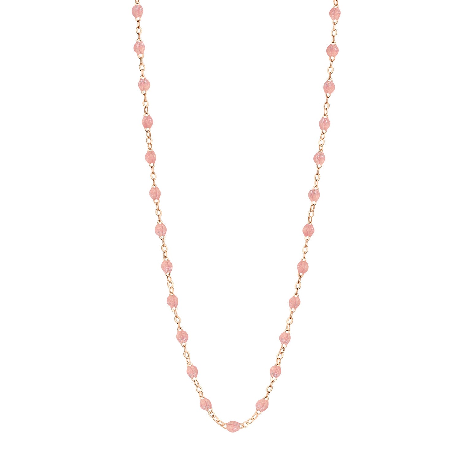 Gigi Clozeau - Collier blush Classique Gigi, or rose, 50 cm
