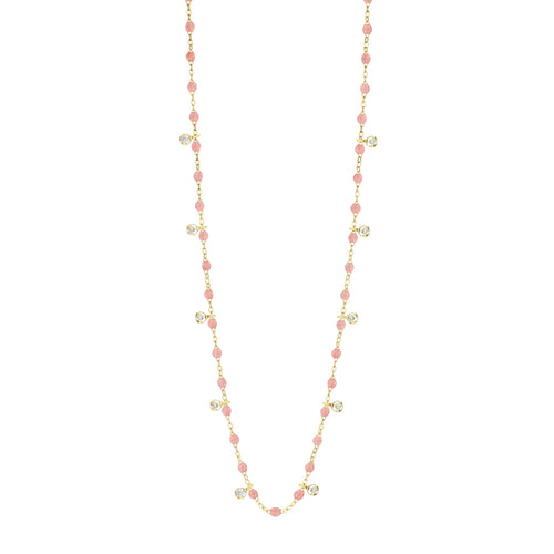 Gigi Clozeau - Collier blush Gigi Suprême, or jaune, 10 diamants, 60 cm