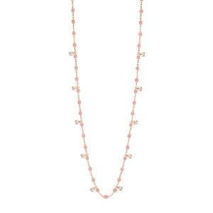 Gigi Clozeau - Collier blush Gigi Suprême, or rose, 10 diamants, 60 cm