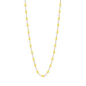 Gigi Clozeau - Collier citron Classique Gigi, or rose, 42 cm