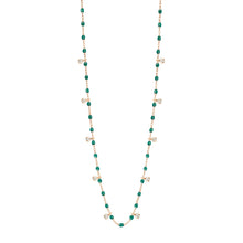 Gigi Clozeau - Collier émeraude Gigi Suprême, or rose, 10 diamants, 60 cm