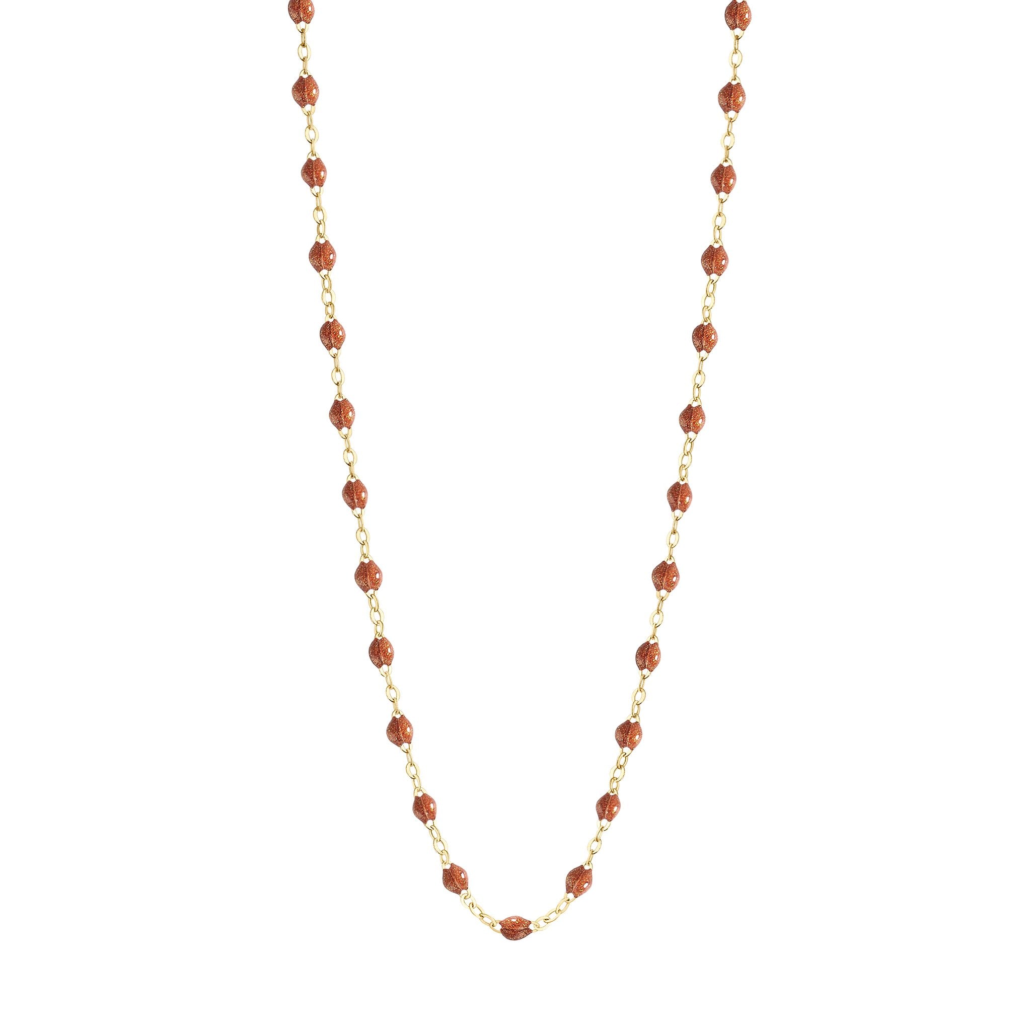 Gigi Clozeau - Collier fauve Classique Gigi, or jaune, 45 cm