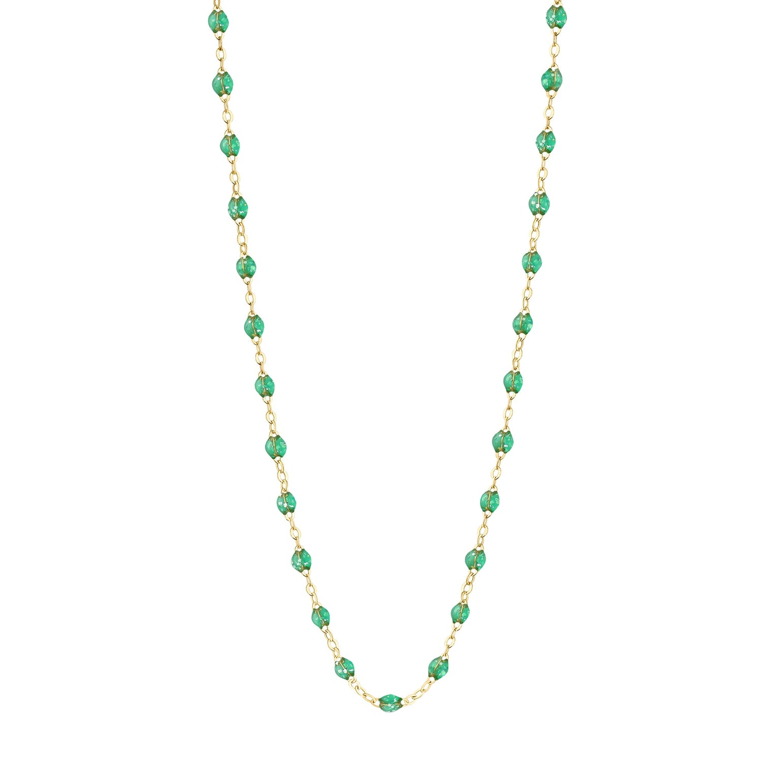 Gigi Clozeau - Collier menthe Classique Gigi, or jaune, 42 cm