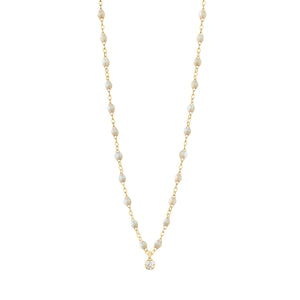 Gigi Clozeau - Collier opale Gigi Suprême, or jaune, 1 diamant, 42 cm