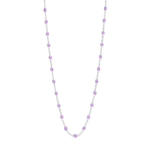 Gigi Clozeau - Collier parme Classique Gigi, or blanc, 42 cm