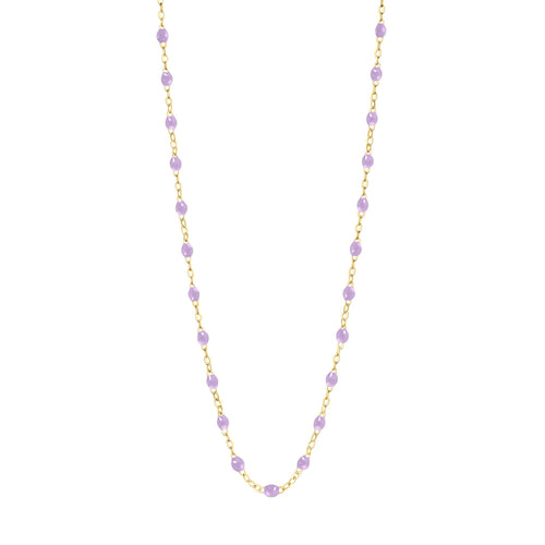 Gigi Clozeau - Collier parme Classique Gigi, or jaune, 50 cm