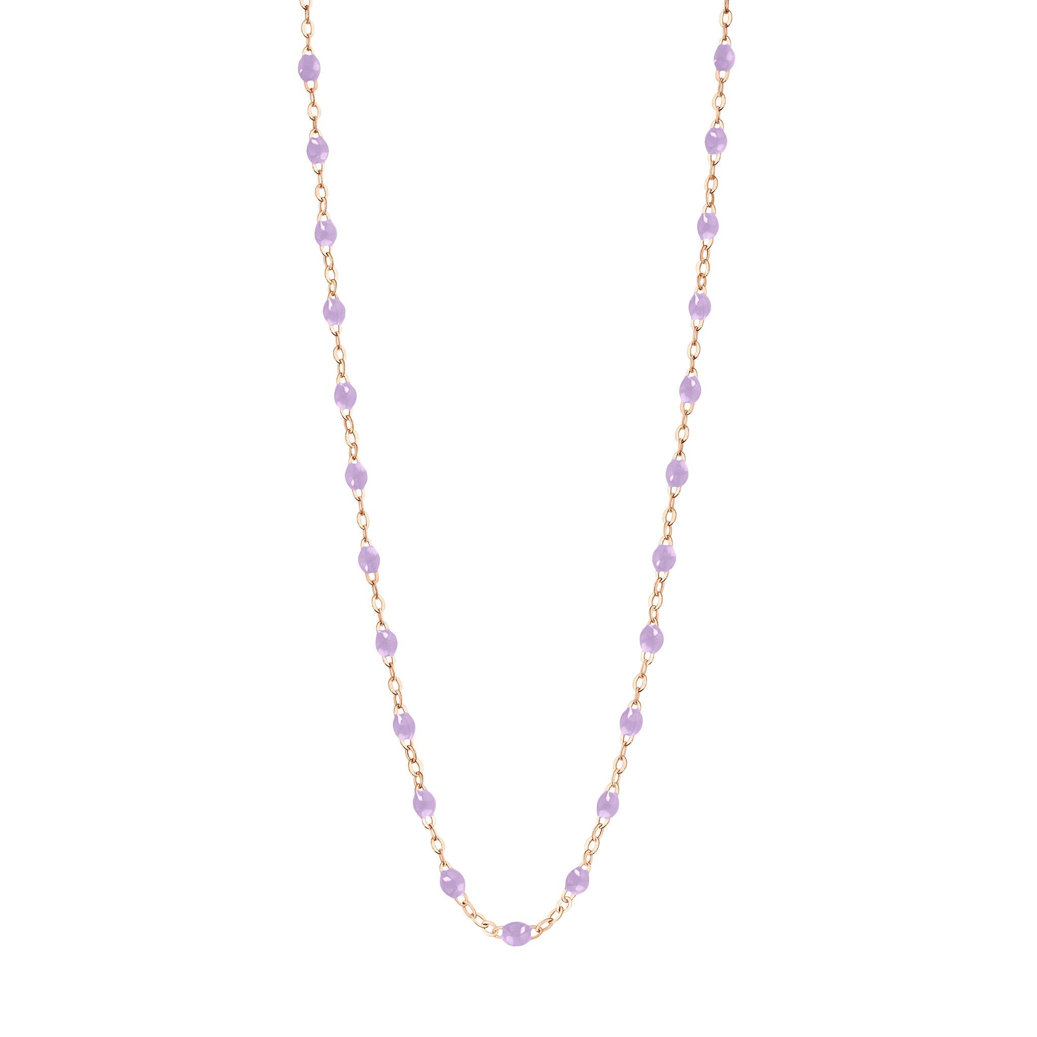 Gigi Clozeau - Collier parme Classique Gigi, or rose, 42 cm