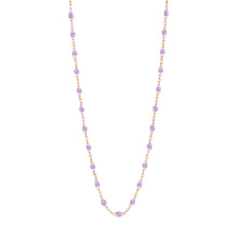 Gigi Clozeau - Collier parme Classique Gigi, or rose, 42 cm