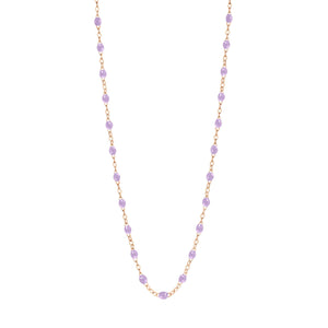 Gigi Clozeau - Collier parme Classique Gigi, or rose, 42 cm
