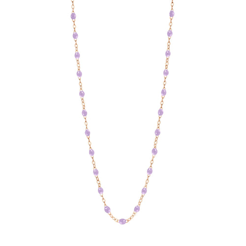 Gigi Clozeau - Collier parme Classique Gigi, or rose, 50 cm