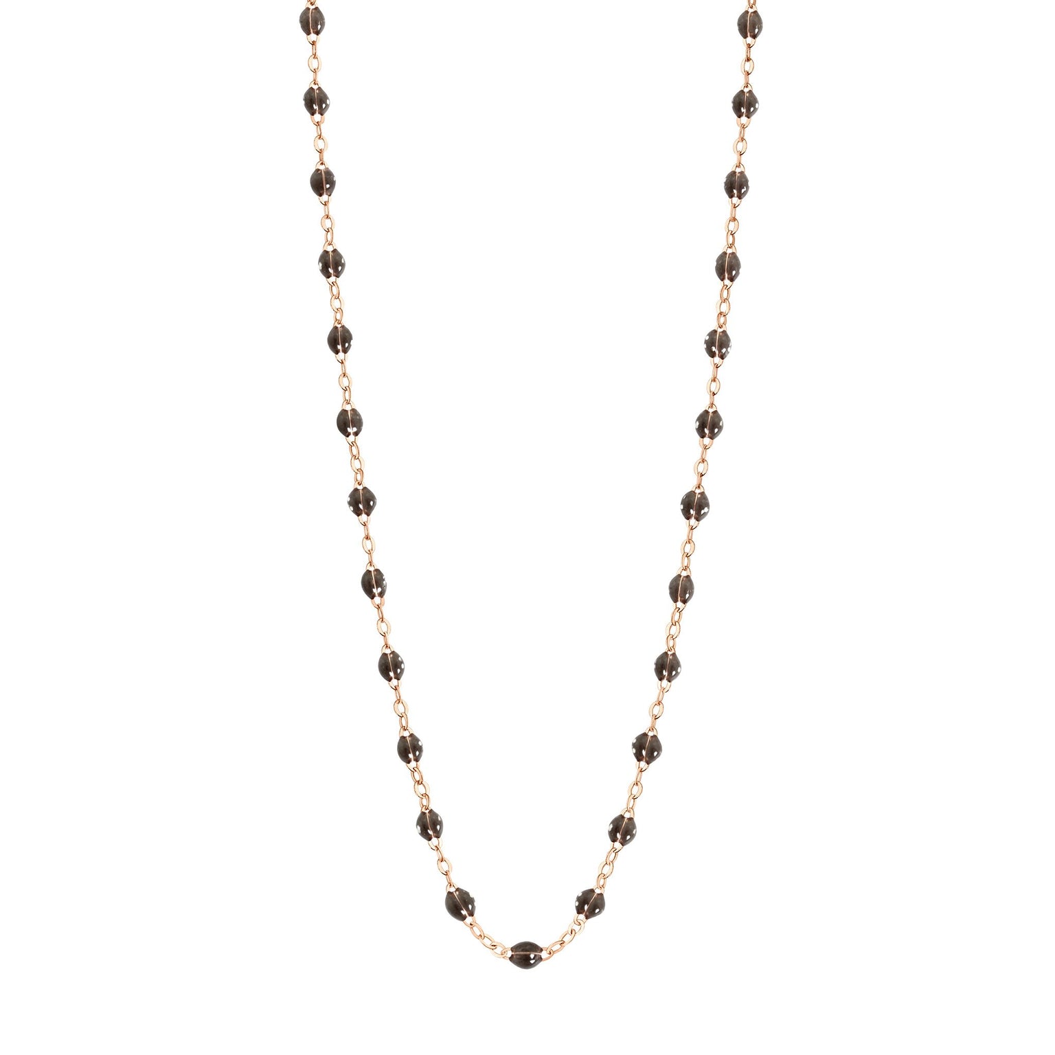 Gigi Clozeau - Collier quartz Classique Gigi, or rose, 45 cm