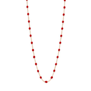 Gigi Clozeau - Collier rubis Classique Gigi, or rose, 50 cm