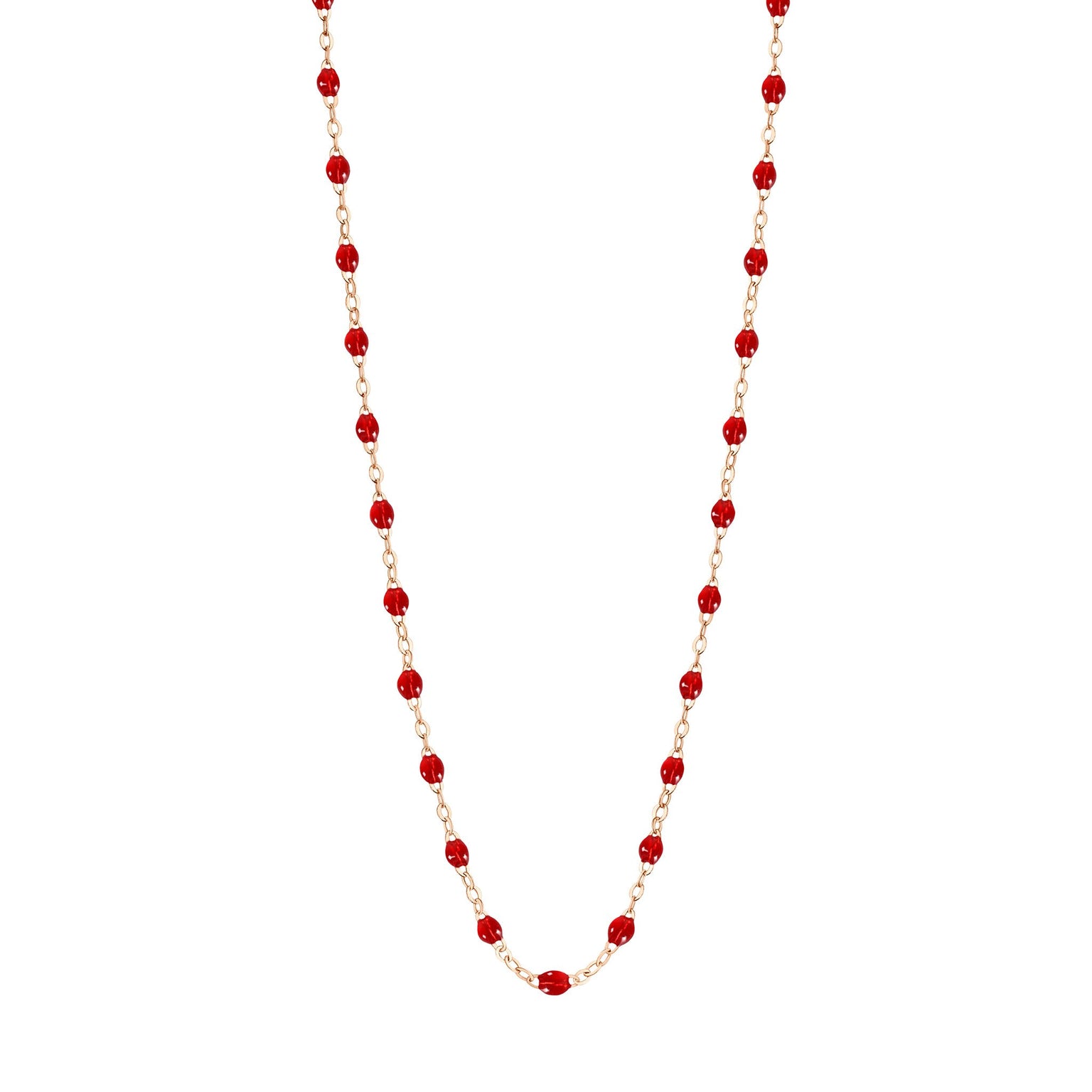 Gigi Clozeau - Collier rubis Classique Gigi, or rose, 50 cm