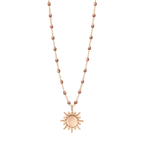 Gigi Clozeau - Collier Soleil cuivre, or rose, 42 cm