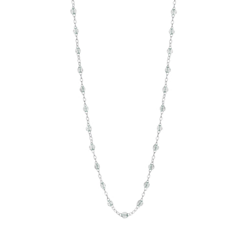 Gigi Clozeau - Collier sparkle Classique Gigi, or blanc, 42 cm