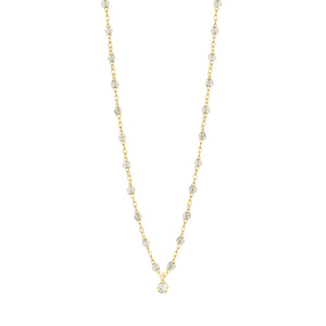 Gigi Clozeau - Collier sparkle Gigi Suprême, or jaune, 1 diamant, 42 cm