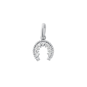 Gigi Clozeau - Pendentif Fer à cheval, diamants, or blanc