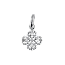 Gigi Clozeau - Pendentif Lucky Trèfle, diamants, or blanc