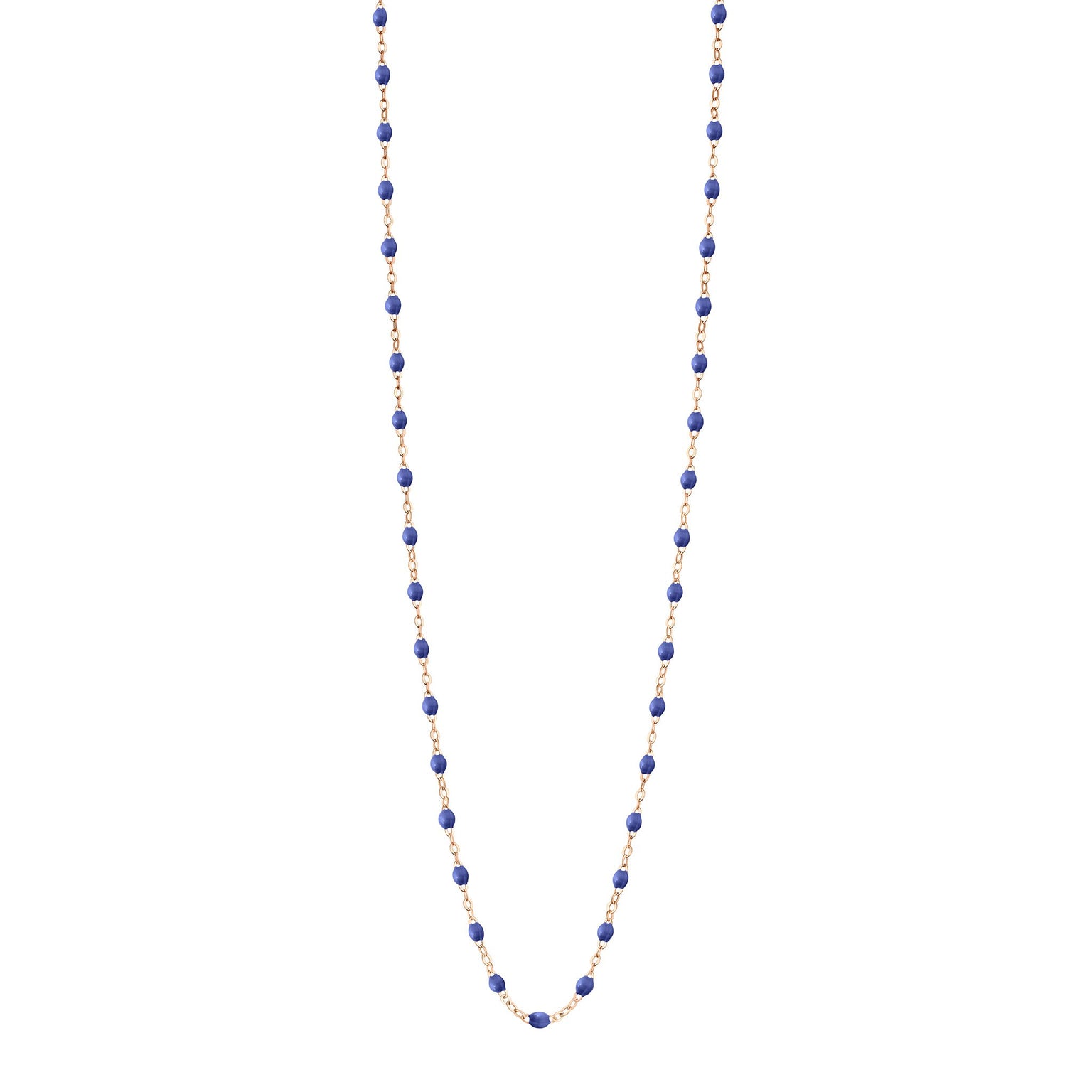 Gigi Clozeau - Sautoir bleuet Classique Gigi, or rose, 60 cm