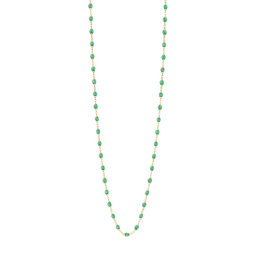 Gigi Clozeau - Sautoir menthe Classique Gigi, or jaune, 60 cm