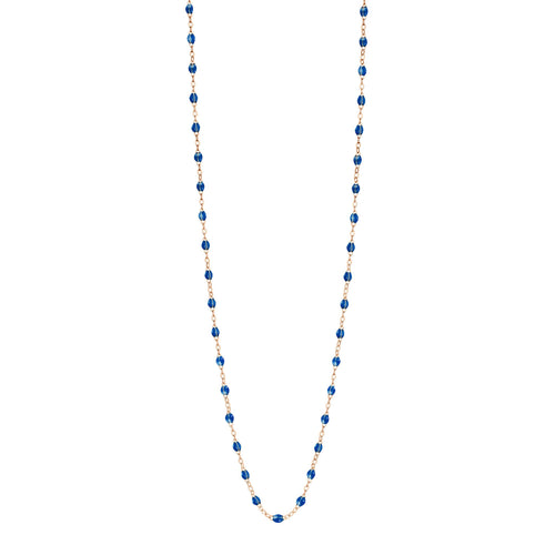 Gigi Clozeau - Sautoir saphir Classique Gigi, or rose, 86 cm