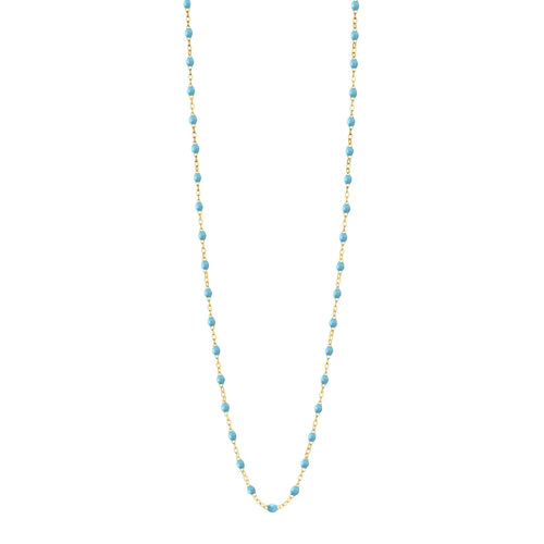 Gigi Clozeau - Sautoir turquoise Classique Gigi, or jaune, 60 cm