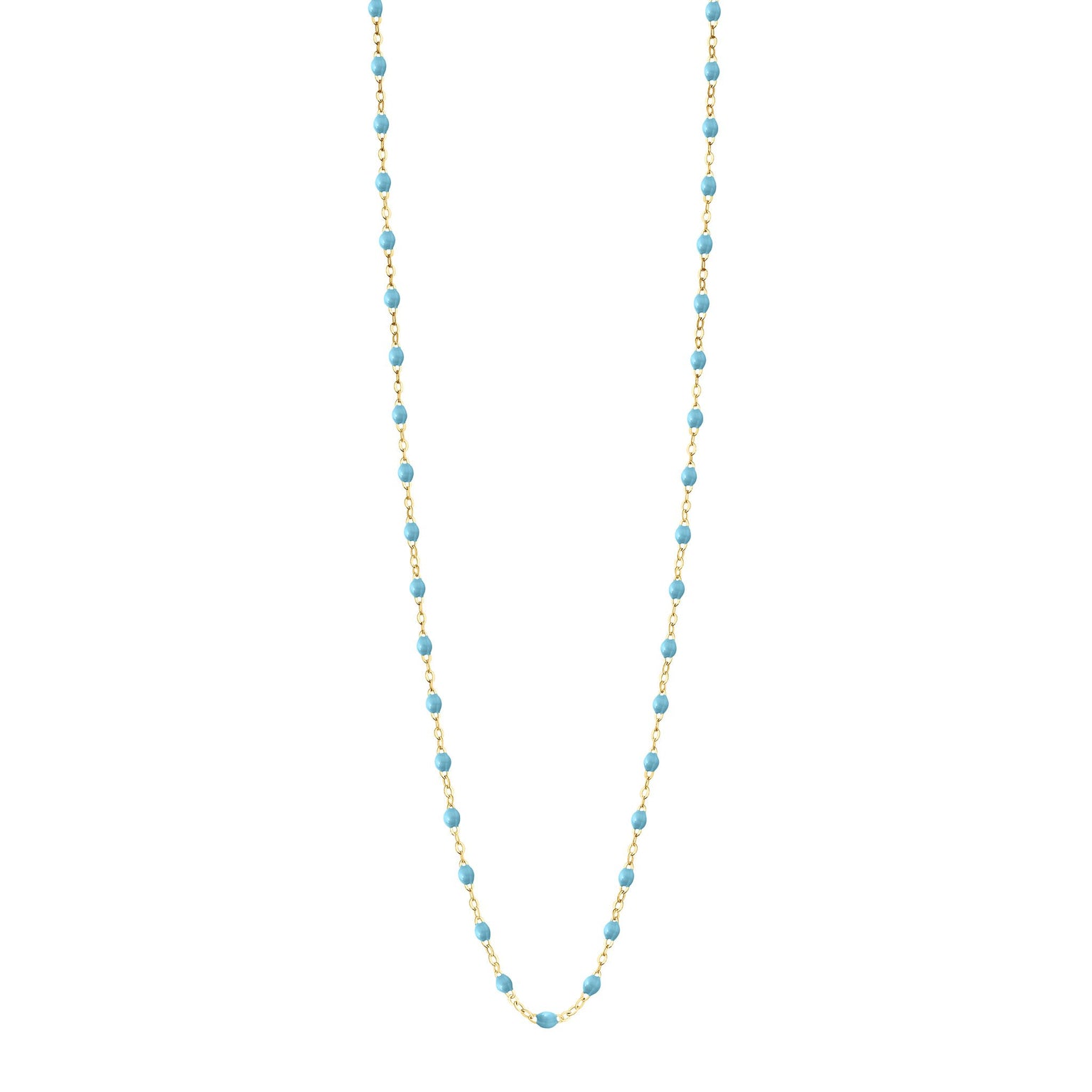 Gigi Clozeau - Sautoir turquoise Classique Gigi, or jaune, 86 cm