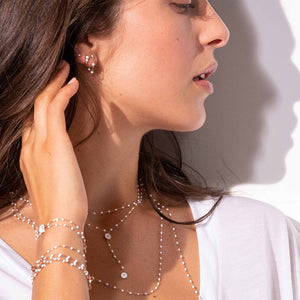 Gigi Clozeau - Créoles Classique Gigi résine blanche, or rose