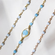 Gigi Clozeau - Bracelet bleu layette Classique Gigi, or jaune, 17 cm