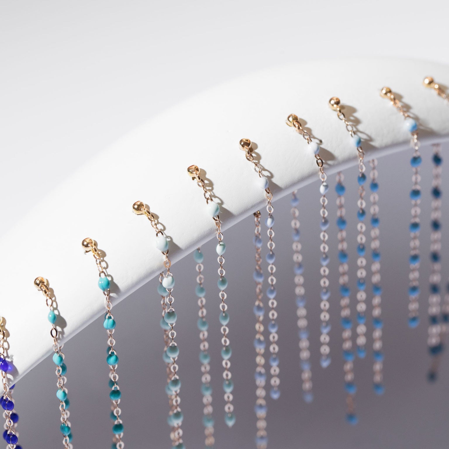 Gigi Clozeau - Boucles d'oreilles Dansantes Classique Gigi turquoise vert, or rose